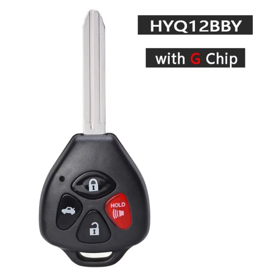 2013-2020 Subaru BRZ / Scion FR-S / 4-Button Remote Head Key / PN: 57497-CA110 / HYQ12BBY (G Chip) (AFTERMARKET)